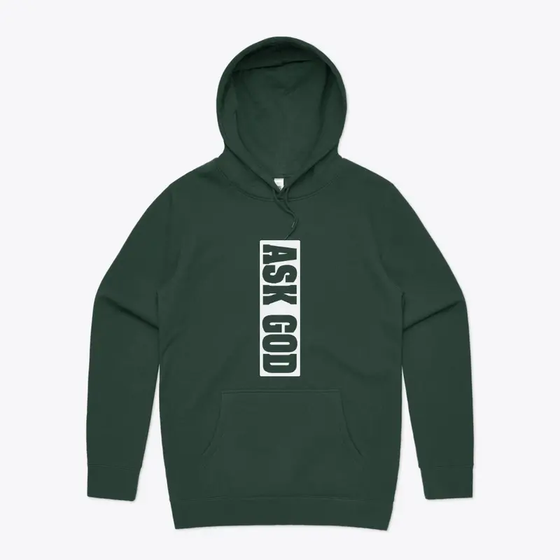 Men's stencil Hoodie (ASK GOD)