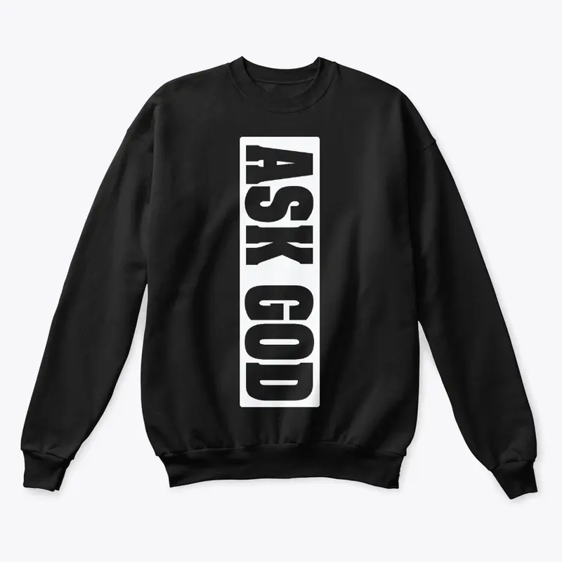 Men's stencil Hoodie (ASK GOD)